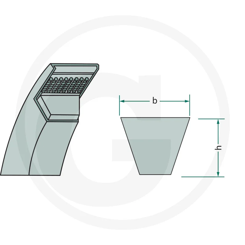 Optibelt Keilriemen 13 X 0900