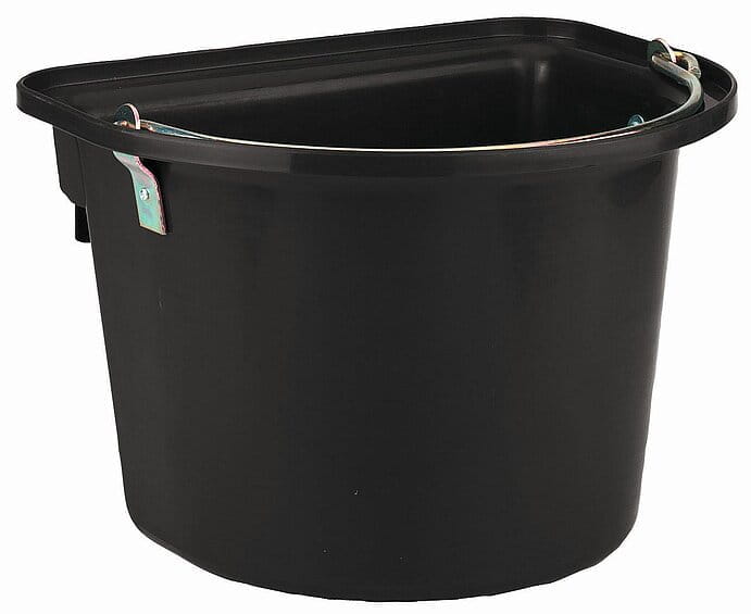 20517 Futtereimer / Stalleimer mit Bügel - schwarz