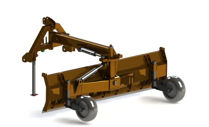 Wegeplaner 2500 mm hydraulisch verstellbar | Geländeplanierer KAT 1 / KAT 2 | robust & effizient