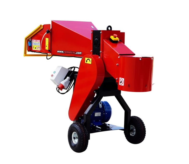 Remet RE-100 Holzhacker – 7,5 kW Elektrohäcksler | Leistungsstarker Holzschredder bis 90 mm