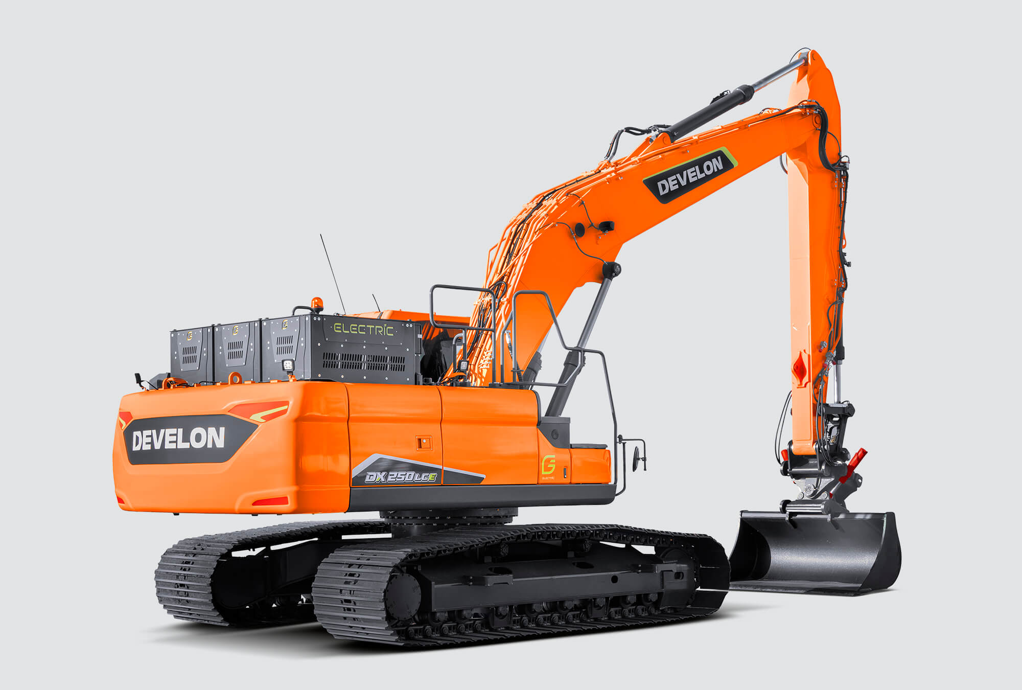 Develon DX250LCE-7 Elektro Kettenbagger – 28t Raupenbagger 120 kW emissionsfrei