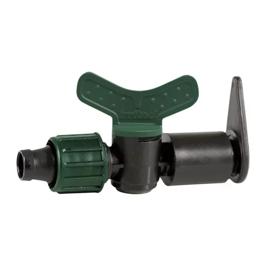 Layflat-Absperrventil-Abgang zu Tropfschlauch 16mm – Zylinderventil Compact