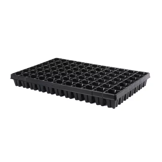 QuickPot Aussaatplatte 77 Zellen 47x47x60 mm – Profi Anzuchtplatte für Tomaten, Paprika, Zucchini & große Gemüsejungpflanzen