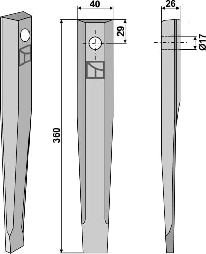 ET66187 Kreiseleggenzinken - passend zu Kuhn 52802000