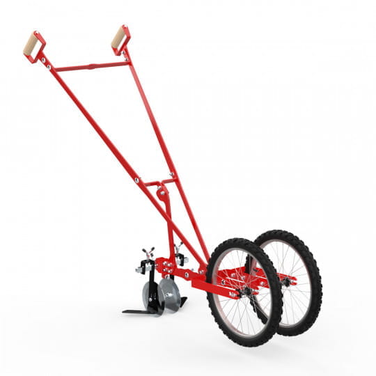 Precision disc share for wheel hoes