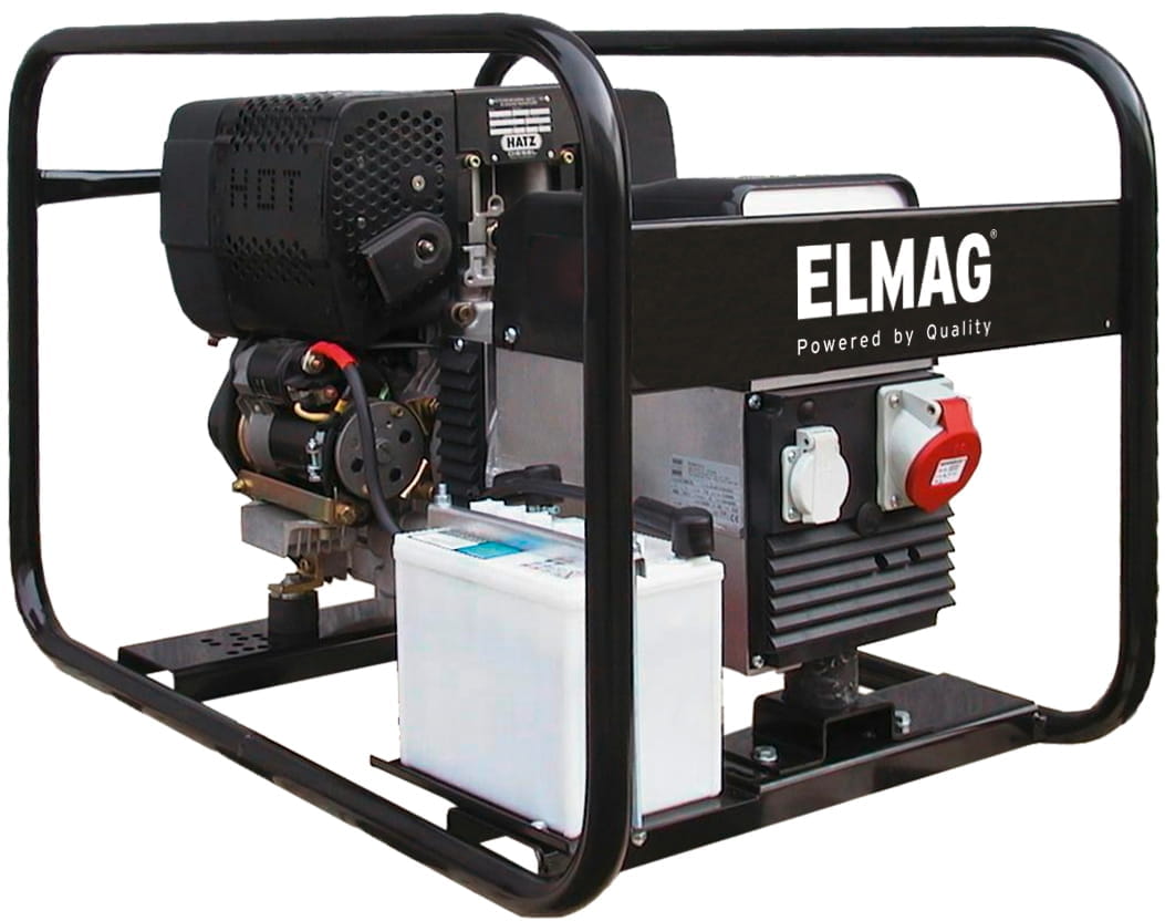 Elmag Stromerzeuger HATZ Motor 7,1kw - 400 / 230/50 V/Hz