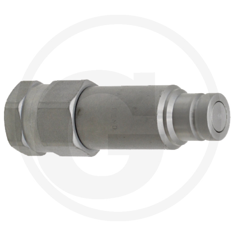 Hydraulikstecker, Metall, Sechskantmutter, Schnellkupplung, Silberfarben
