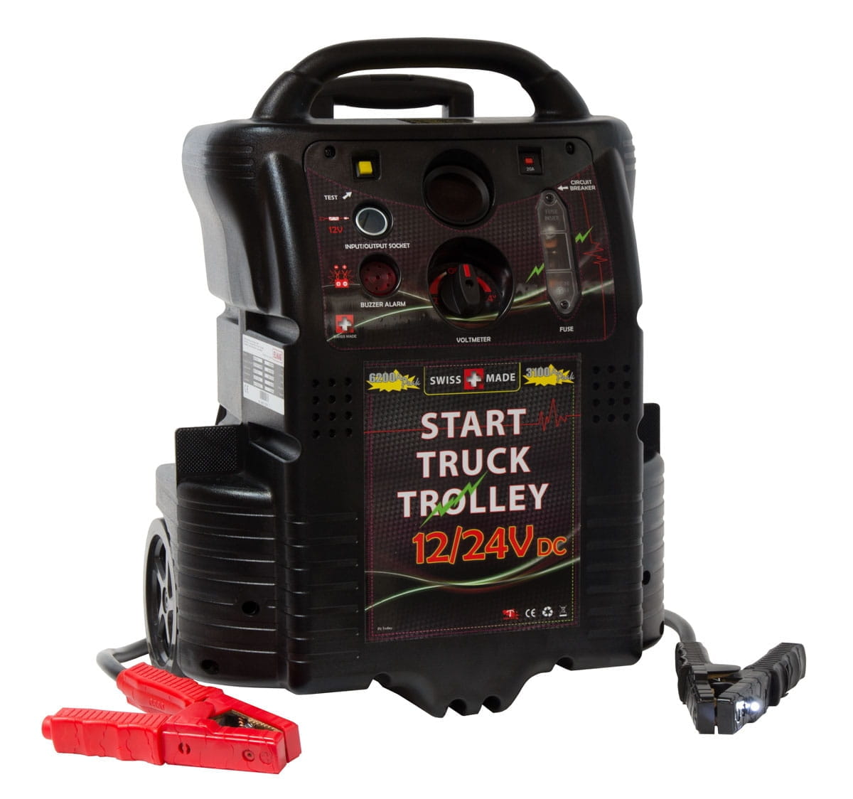 Power station / jump starter 12/24V - START TRUCK TROLLEY 6200/3100 Amps
