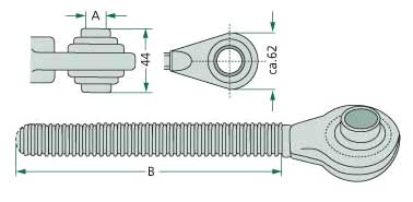 Gewindespindel John Deere