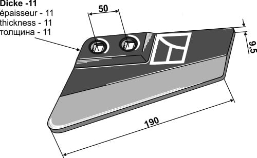 Replacement wing - left
