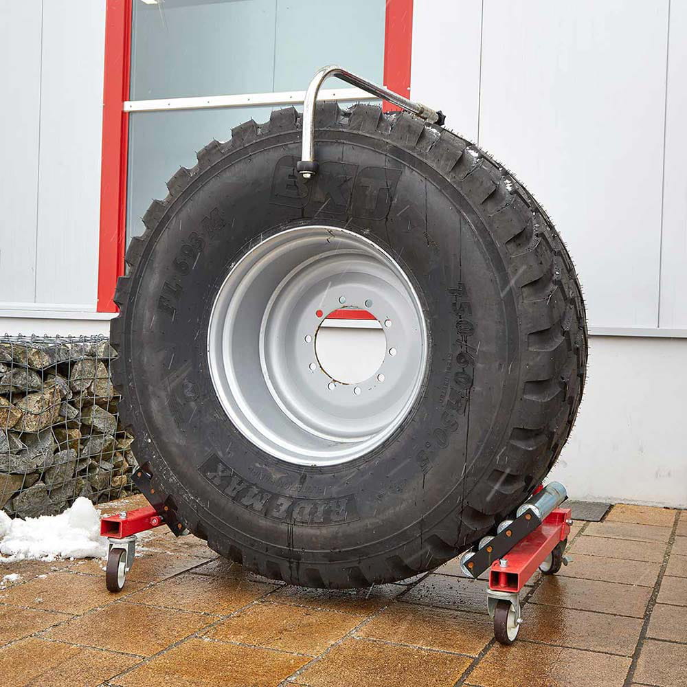 Tire mounting trolley up to 1.5t / Wheels up to 800 mm wide and Ø 1000-2200 mm