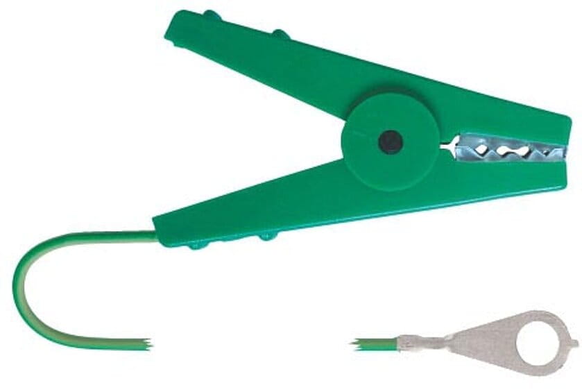 15514 Erdanschlusskabel Krokodilklemme/Öse SB 1er