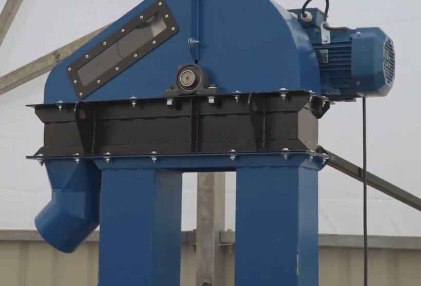 Bucket elevator 11.5 m · Vertical bucket elevator for grain & bulk materials · up to 10 t/h