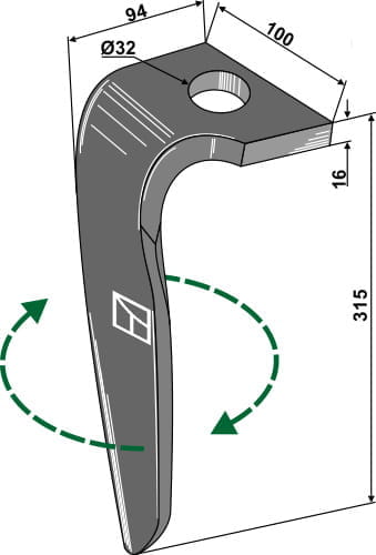 BL27574 Kreiseleggenzinken R - passend zu Rabe PKE, VKE, Toucan