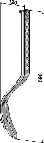 BL10.5016 Spurlockererzinken mit Schar 590mm