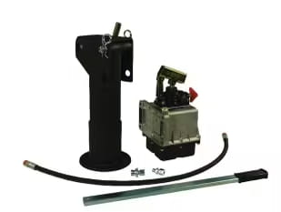 Hydraulischer Stützfuß mit Handpumpe Hub 250mm / 5,7T