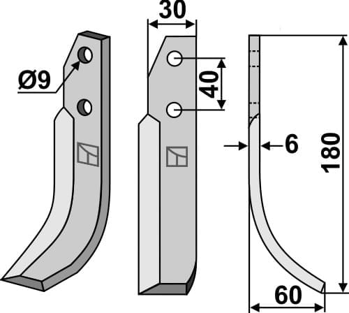 BL5650 Fräsmesser R - passend zu Nibbi Bruno