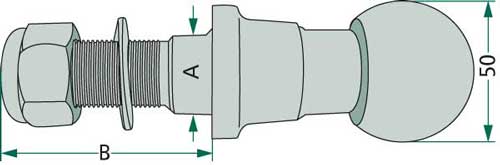 Ackerschienenbolzen K50