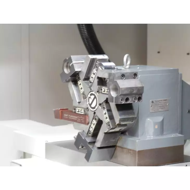 ELMAG CNC-Drehmaschine INDUSTRIE 1000/460, inkl. Hydraulik-Drehfutter und Hydraulik-Reitstock, Steuerung Siemens 828D inkl. Shopturn; Spitzenweite 1000 mm