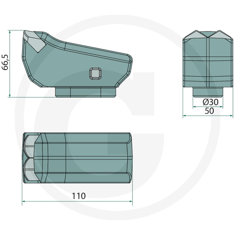 Carbide tool hammer, hard metal - compatible with Berti MX/SSL, EFX/MD