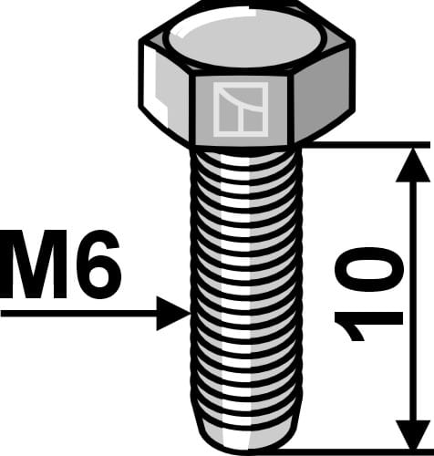 M6 galvanized screw