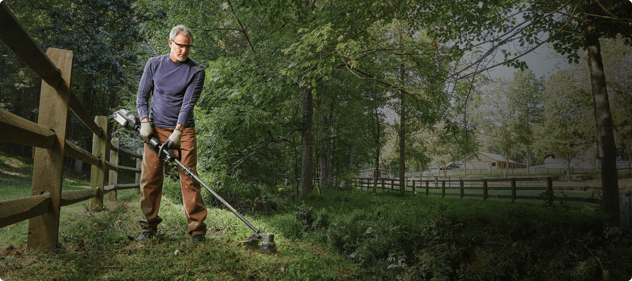 Kress battery grass trimmer 41cm - 60V