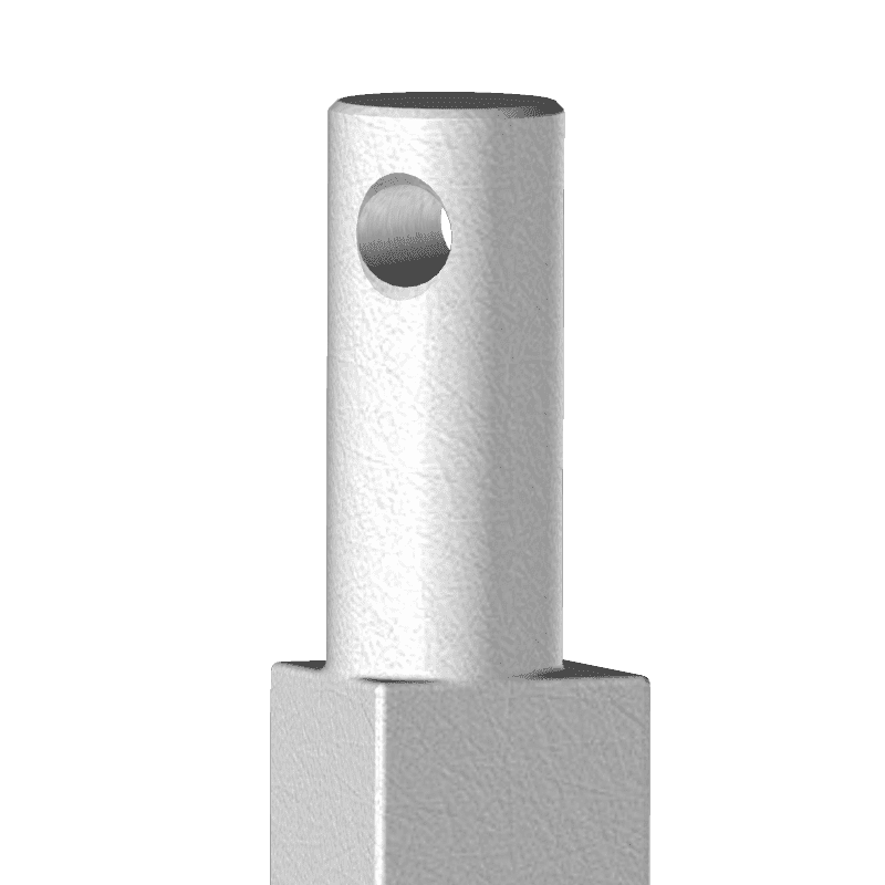 Floor milling tines, rough, square, 30 mm, socket Ø 24 mm