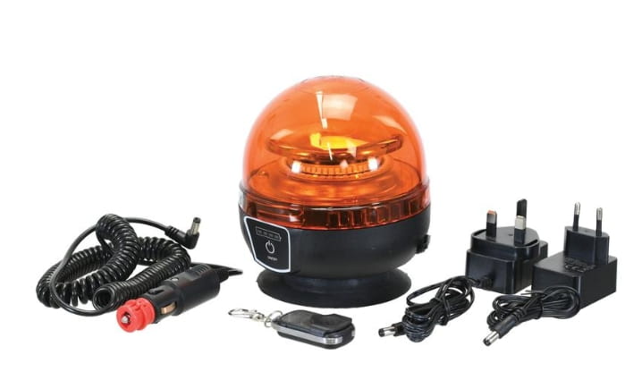 LED Rundumleuchte Akku (Gelb), Interferenz: Klasse 3, magnetisch, 12-24V