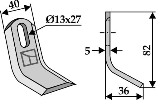 BL63-MOT-54 Y- Messer 82mm - passend zu Mott