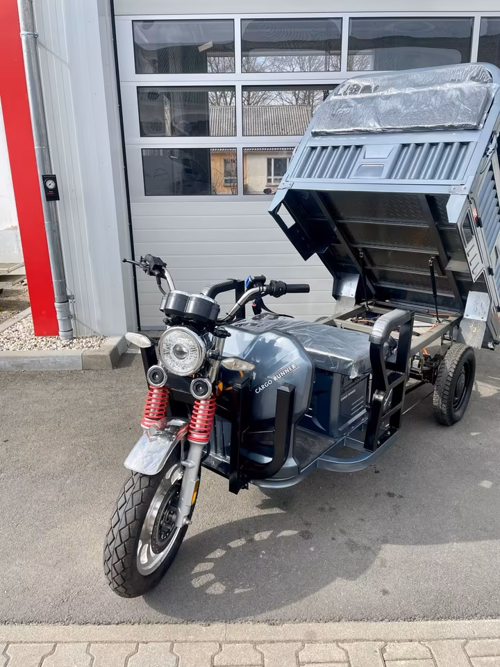 Cargo Runner BIG – Transporteur électrique 2200 W avec batterie 80 Ah | 42 km/h | Plateau géant