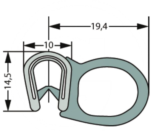 Sealing rubber disc - 5m