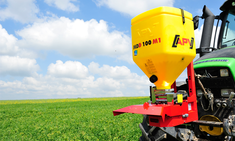 Schubkarren-Träger, Feldsaat, Traktor-Anbaugerät, landwirtschaftlich, Gelb-Tank