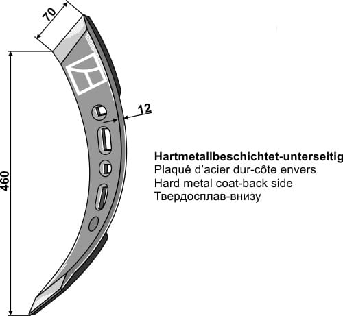 BL28802 Spitze SK verdreht links - passend zu Väderstad