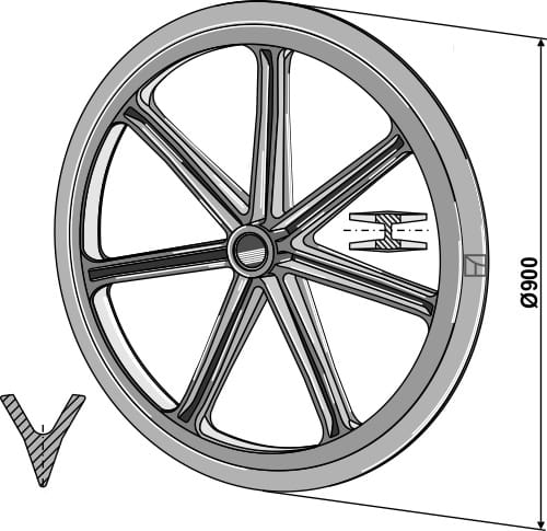 BL313-912 Packerscheibe - Ø900 mm