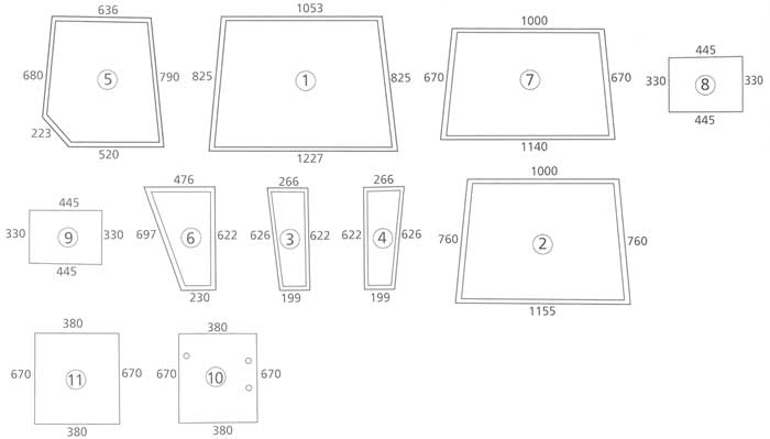 BL16234 Seitenscheibe verstellbar