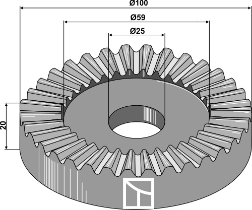 660-109 Klemmverstellscheibe 60 Zähne