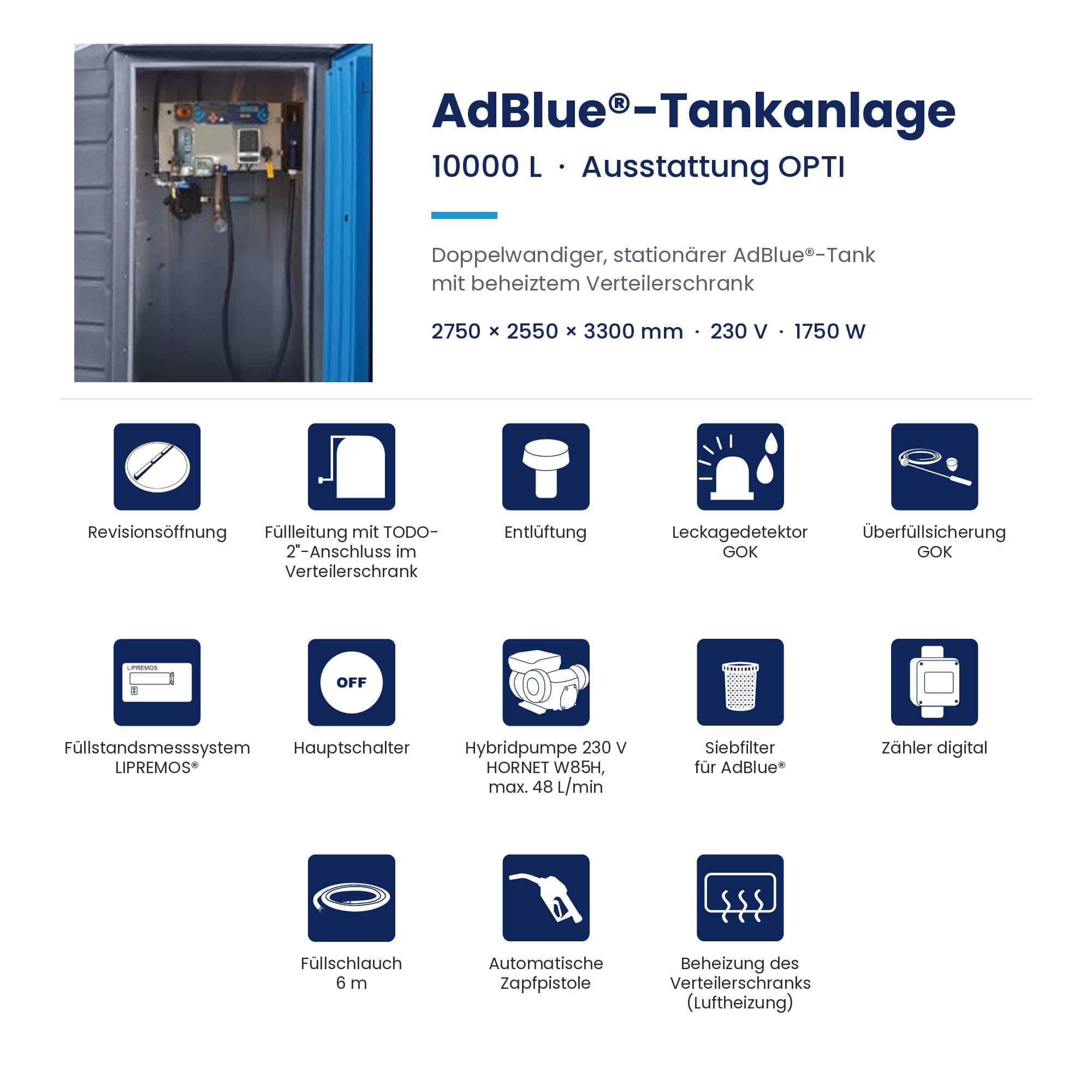 Tankanlage, AdBlue, Hochdrucktank, Zubehör, Ventilation