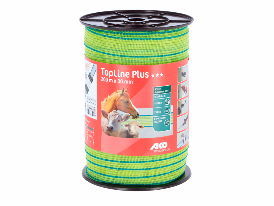 Band TopLine Plus, 200m, 30mm neongelb/blau 8x0,30mm TriCond