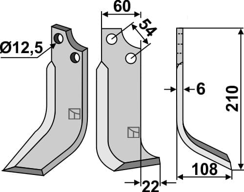 BL5198 Fräsmesser R - passend zu Goldoni 20136