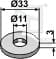 BL29296 Scheibe Ø33x3xØ10,5