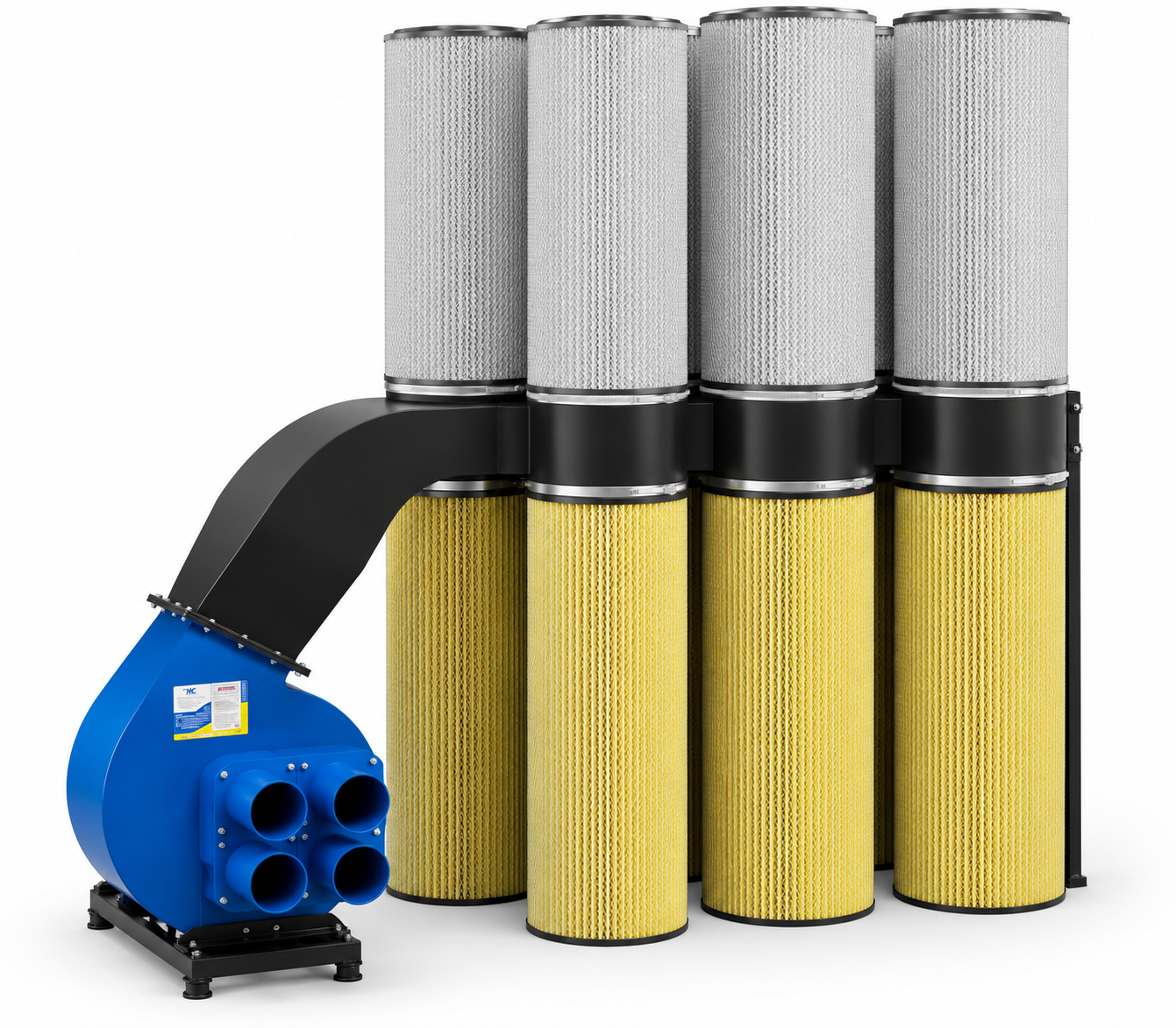 Filterkartusche, Industriefilter, Luftfilter, Zylindrischer Filter, Filtrationssystem
