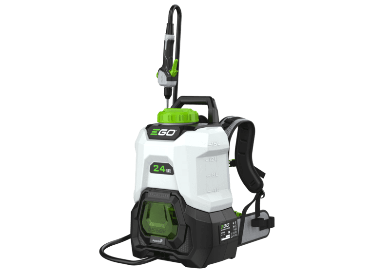 EGO Akku Rückensprühgerät – Profi-Sprüher mit 24 Bar & variabler Durchflussregelung