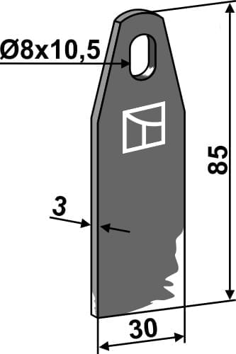 BL63-UNI-24 Vertikutiermesser