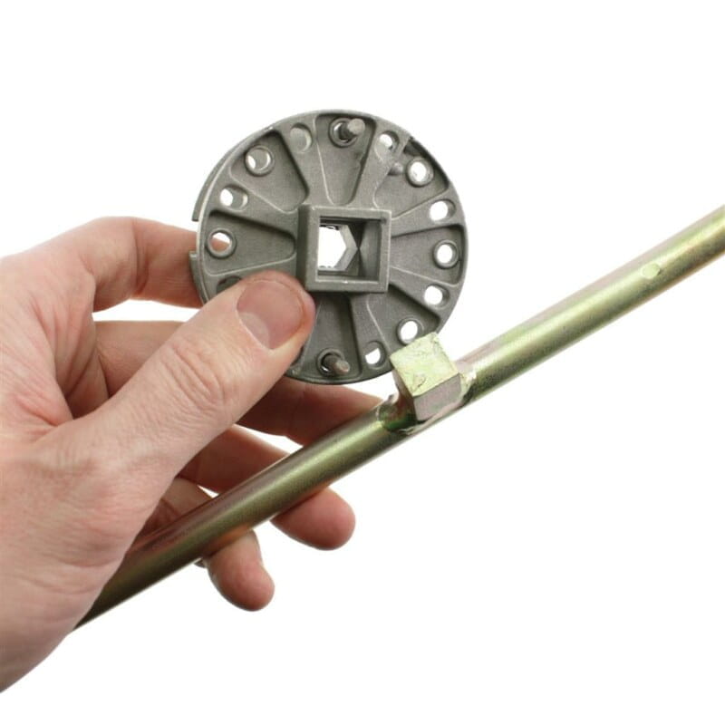 Willow fence tensioner - Clamping bracket for rotating tensioner