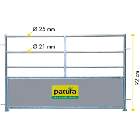 Patura Horde für Ablammbucht, Höhe 92 cm - Länge: 1,20 m