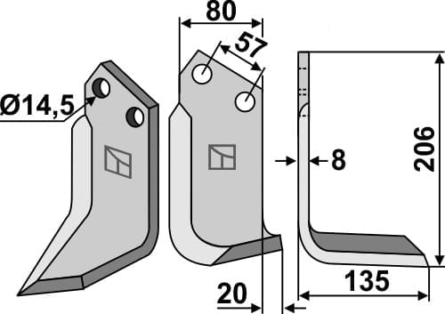 BL5765 Fräsmesser PEG-11R