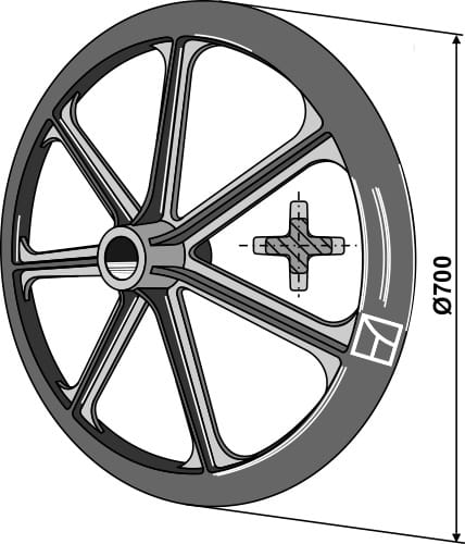 BL2973 Packerscheibe Ø700mm