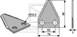 BL29619 Futtermischwagenmesser