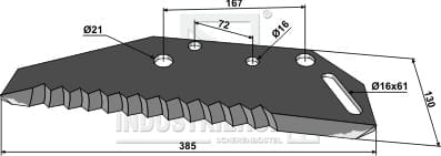 BL29867 Ladewagenmesser 5mm - passend zu Pöttinger 434.017