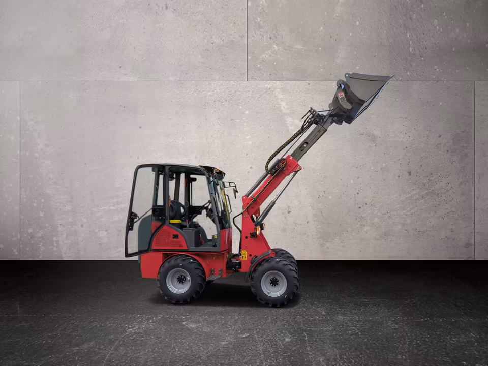 Electric telescopic wheel loader 800 kg – lithium battery, all-wheel drive & telescopic arm